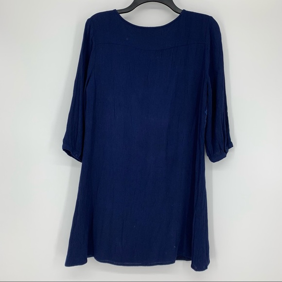 Skies Are Blue Long Sleeve Dress Blue Size M - Picture 12 of 15